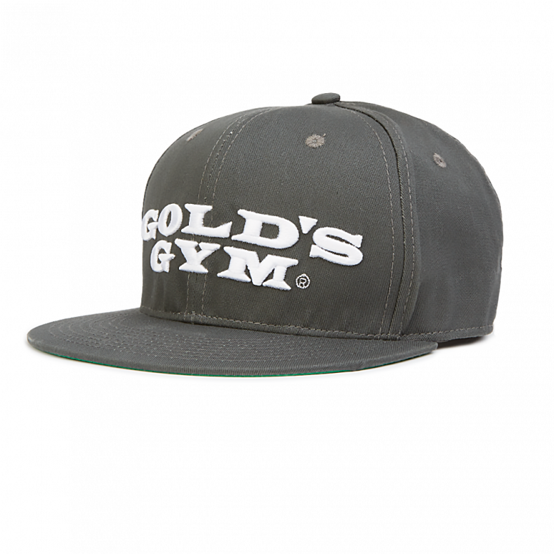 Gold's Gym Stacked Logo Snapback Grau

